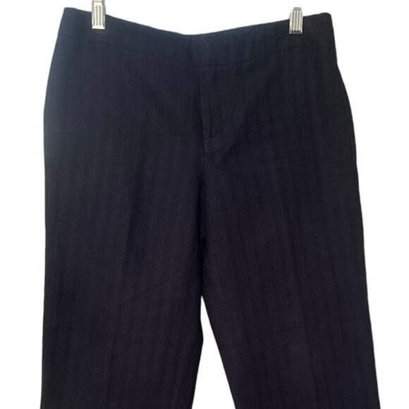 Vintage Banana Republic Ankle Crop Trousers Mid-Rise Pants Slacks Size 0 Black - Picture 3 of 9